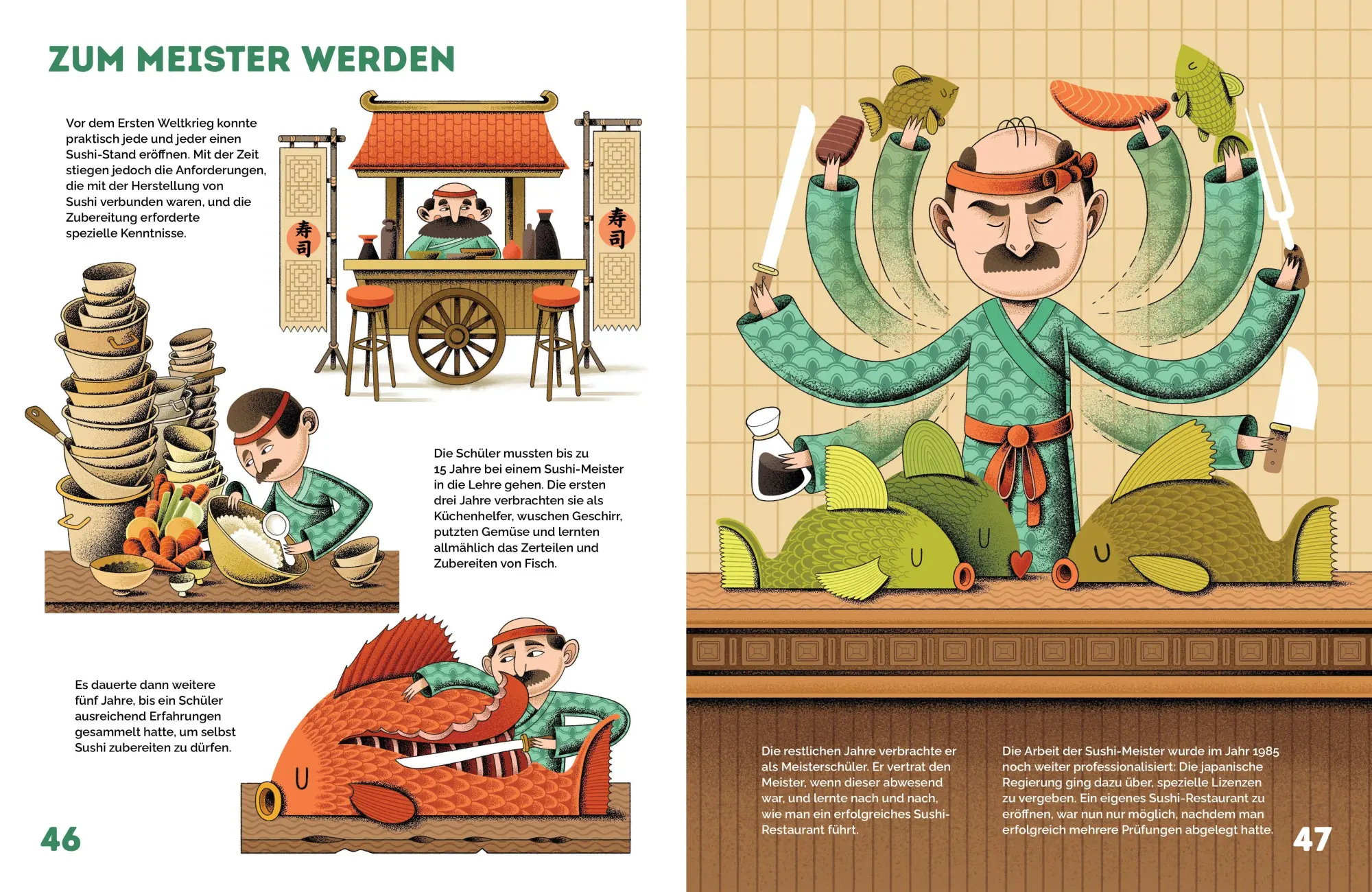 Bild: 9783039641451 | Sushi | Eine illustrierte Geschichte zum Reinbeißen | Dávid Sobo¿