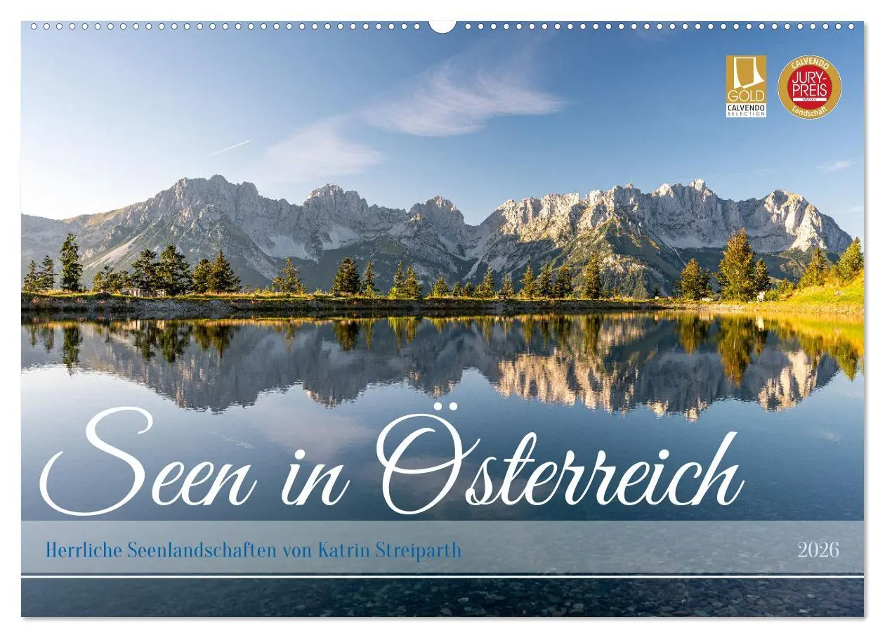 Cover: 9783457281451 | Seen in Österreich (Wandkalender 2026 DIN A2 quer), CALVENDO...