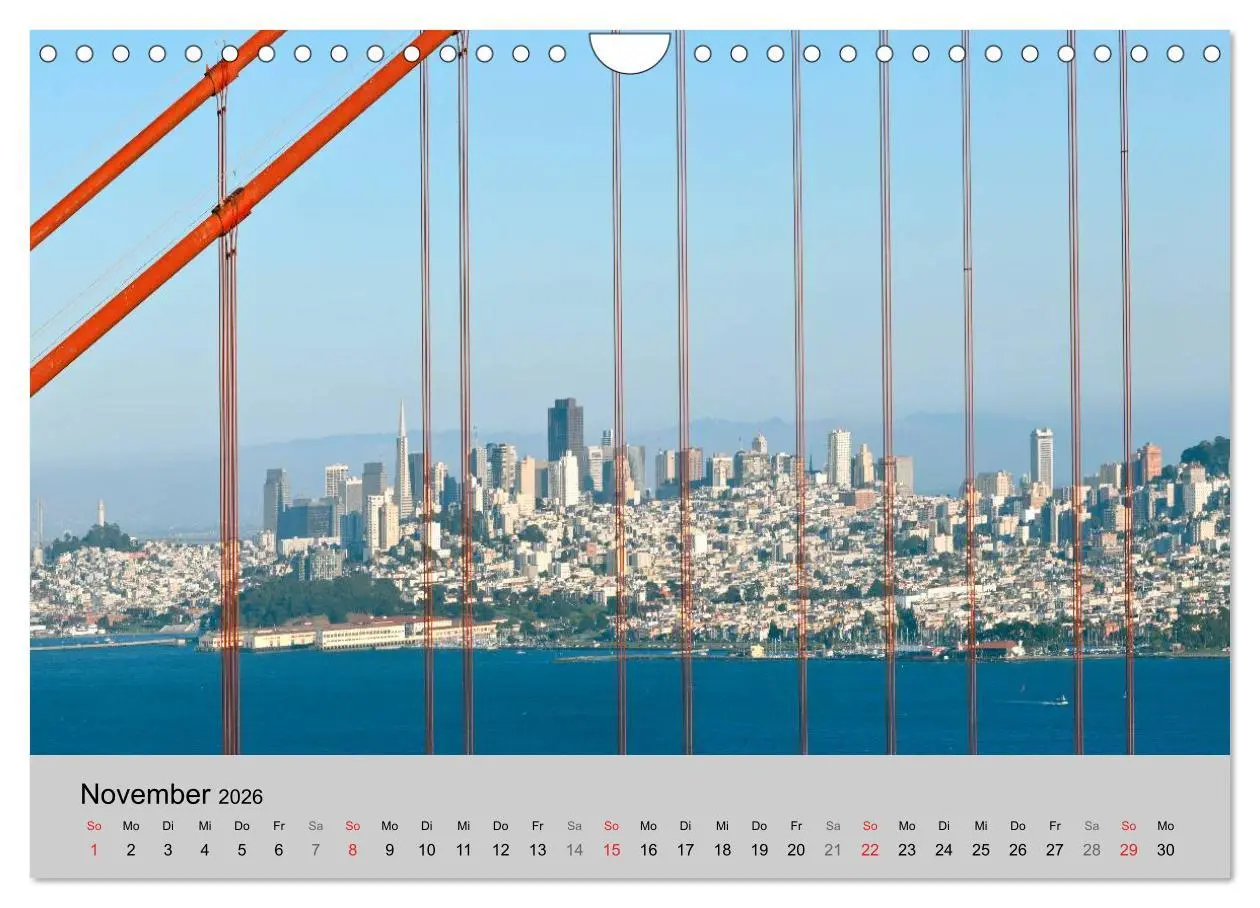 Bild: 9783516201451 | GOLDEN GATE BRIDGE Faszination San Francisco (Wandkalender 2026 DIN...
