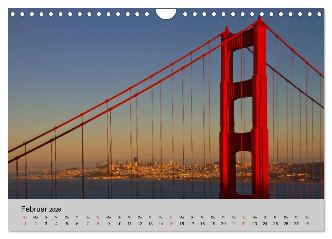 Bild: 9783516201451 | GOLDEN GATE BRIDGE Faszination San Francisco (Wandkalender 2026 DIN...