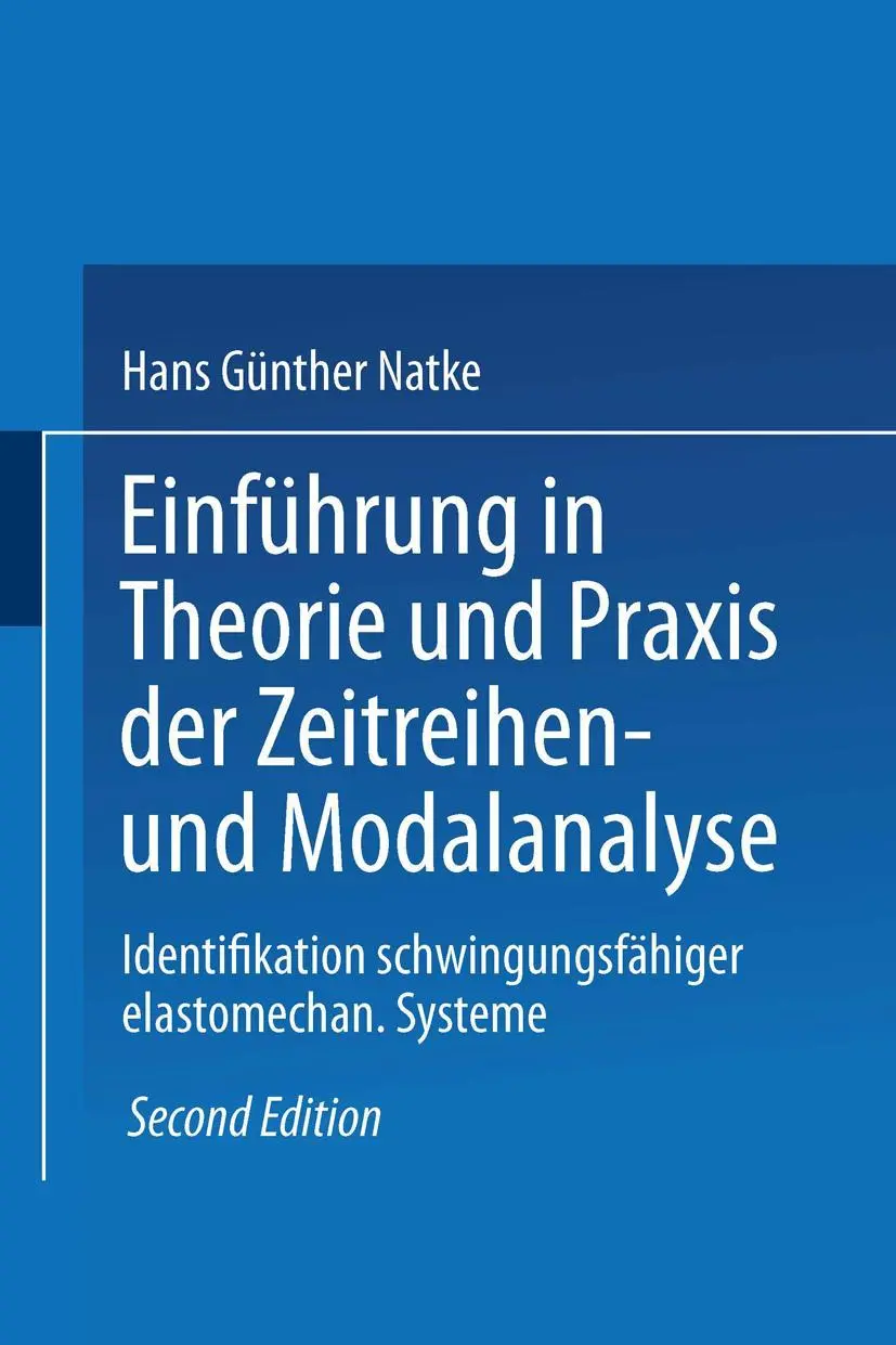 Cover: 9783528181451 | Einführung in Theorie und Praxis der Zeitreihen- und Modalanalyse