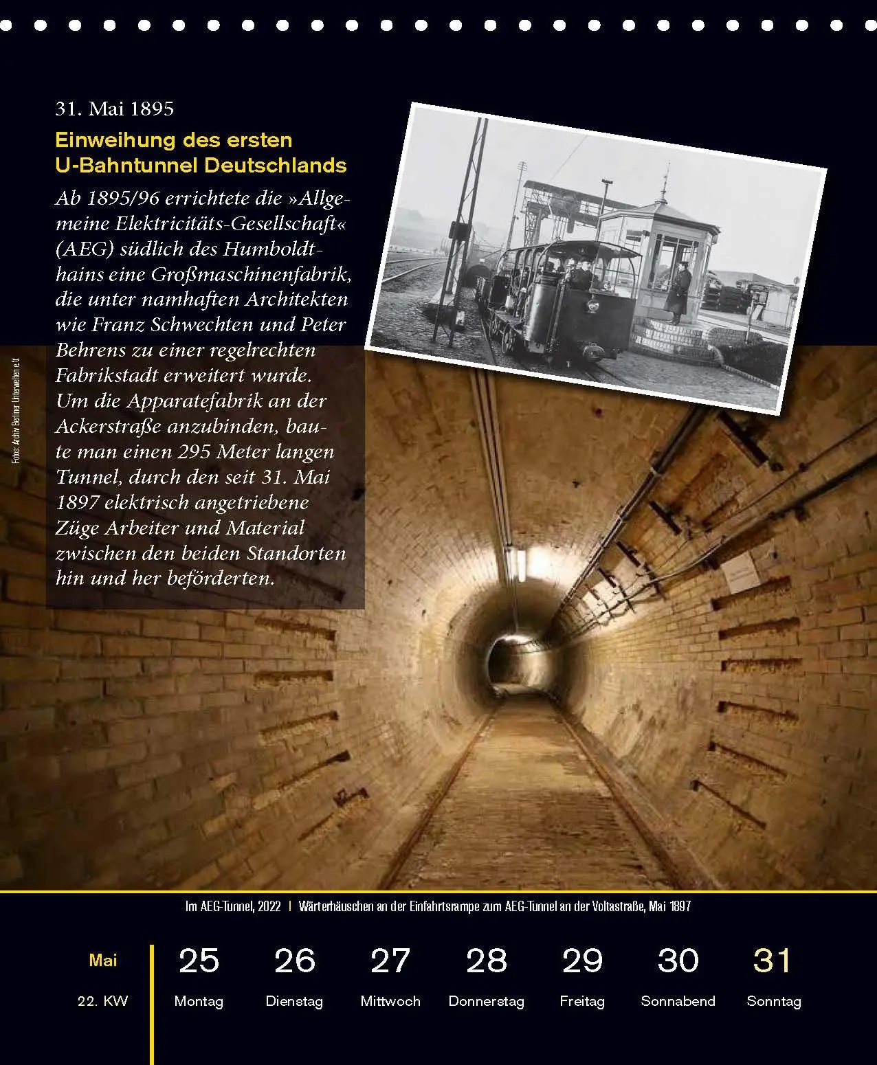 Bild: 9783962011451 | Berlin von unten - Kalender 2026 | Berliner Unterwelten e. V. | 54 S.