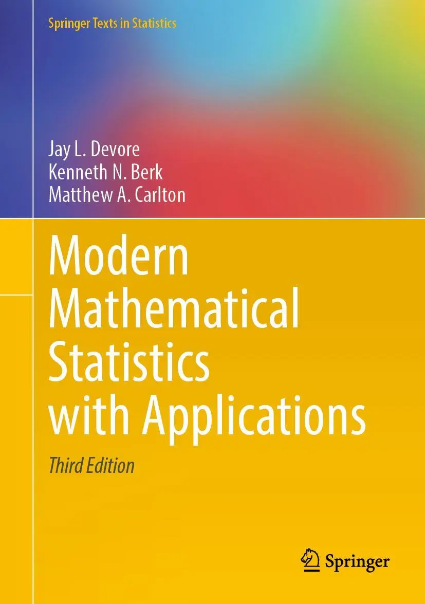 Cover: 9783030551551 | Modern Mathematical Statistics with Applications | Devore (u. a.) Cover: 9783030551551 | Modern Mathematical Statistics with Applications | Devore (u. a.)