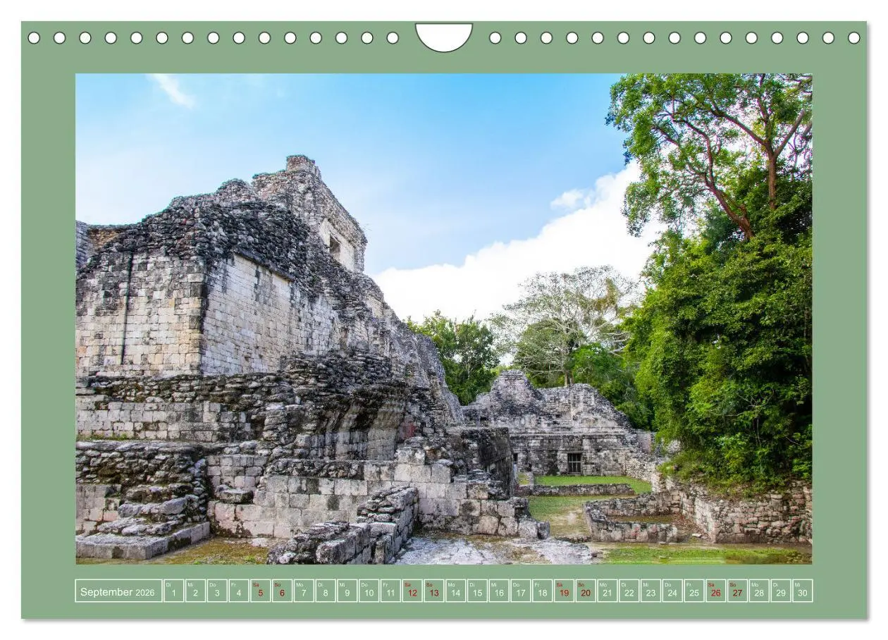 Bild: 9783457581551 | Maya Ruinen Mexiko (Wandkalender 2026 DIN A4 quer), CALVENDO...