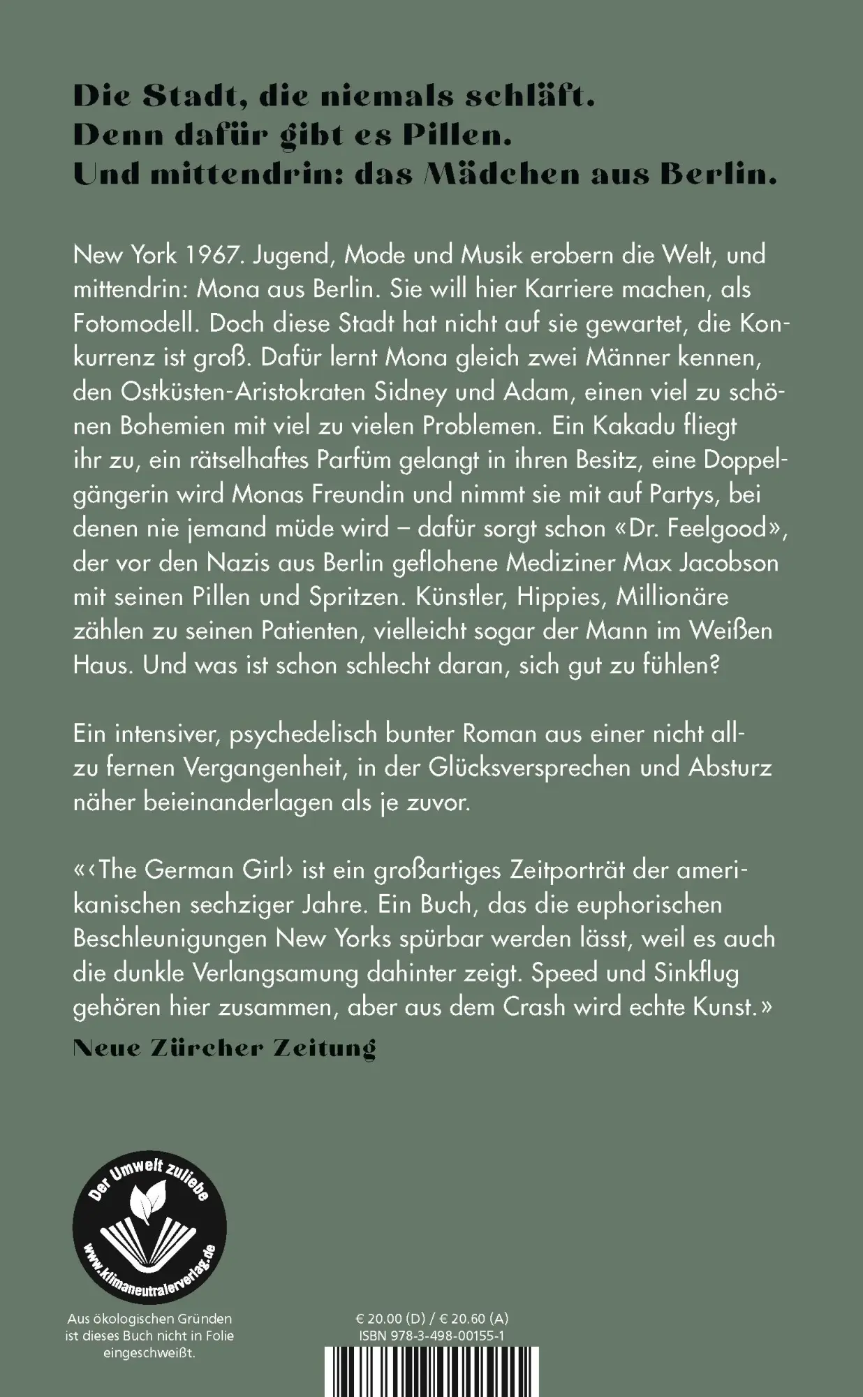 Rückseite: 9783498001551 | The German Girl | Ulrike Sterblich | Buch | 384 S. | Deutsch | 2021
