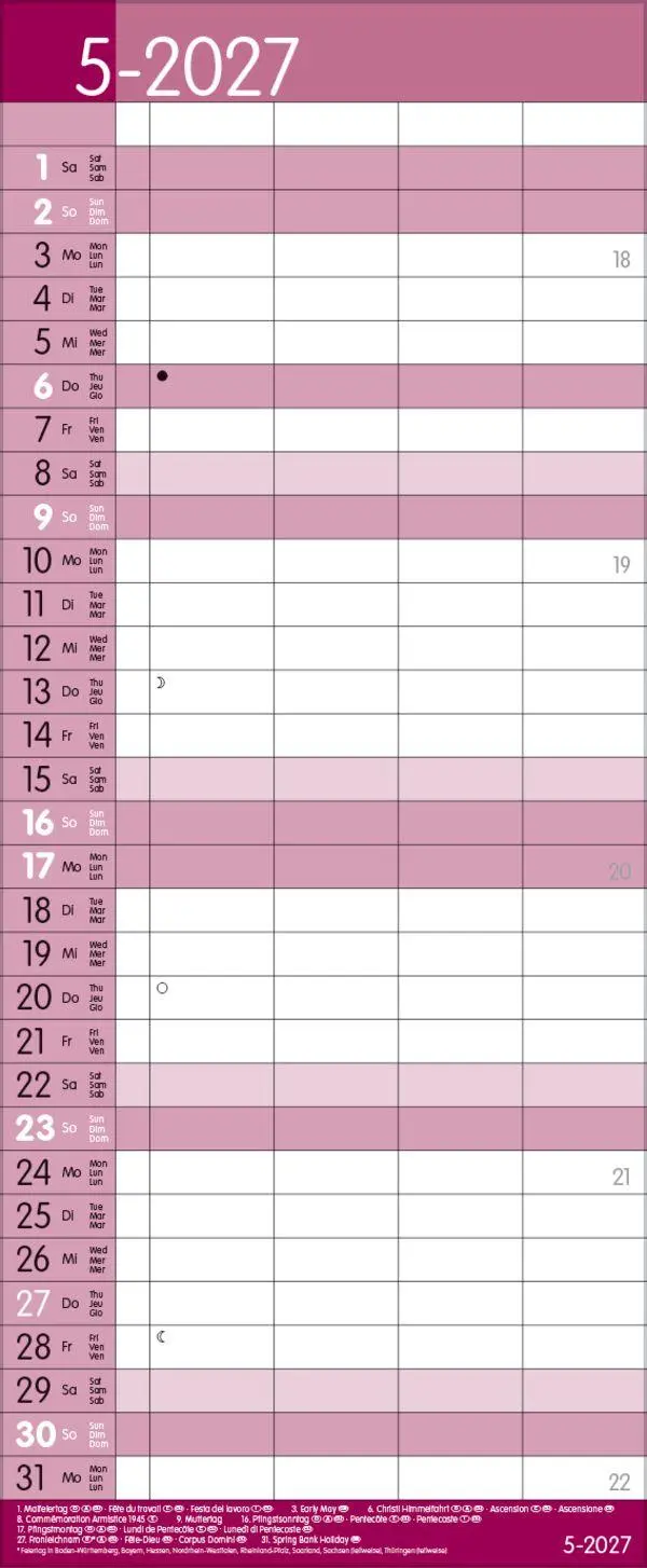 Bild: 9783819301551 | Family Timer Malve 2027 | Verlag Korsch | Kalender | 14 S. | Deutsch