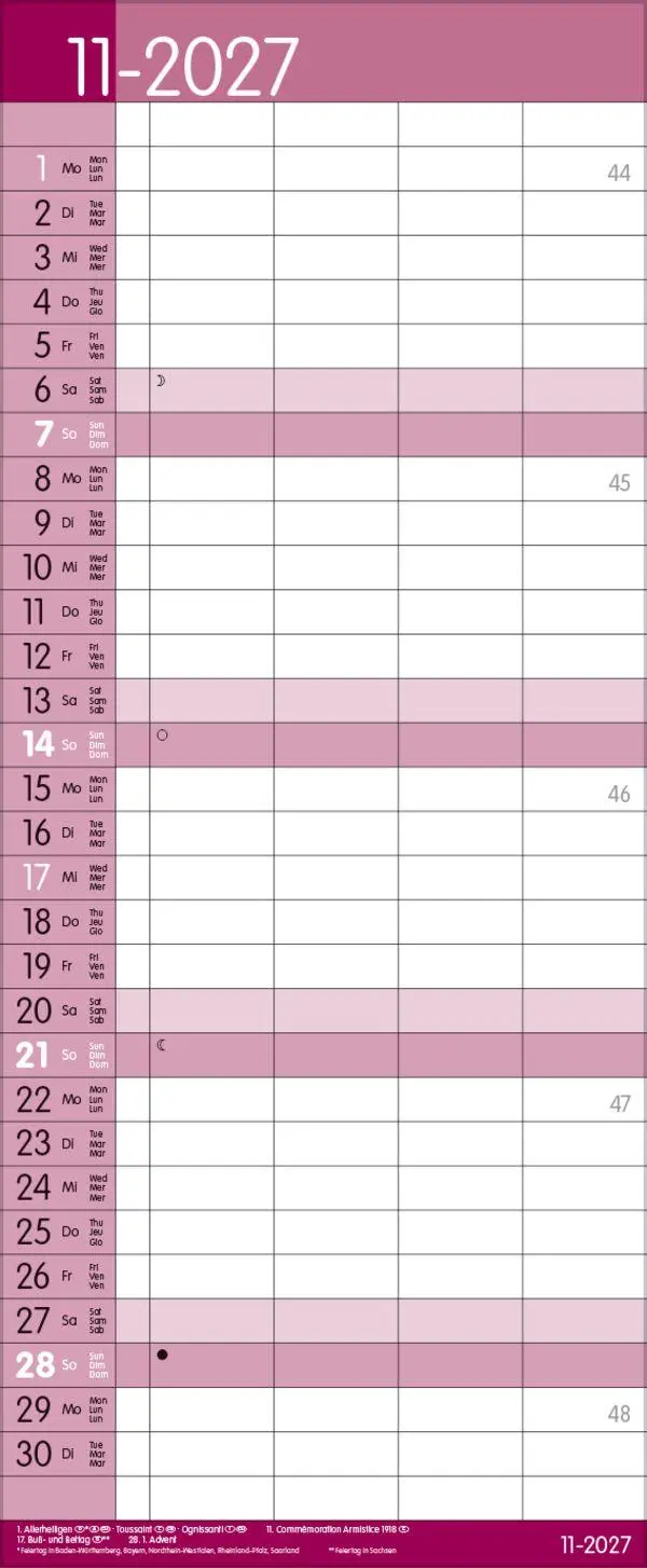 Bild: 9783819301551 | Family Timer Malve 2027 | Verlag Korsch | Kalender | 14 S. | Deutsch