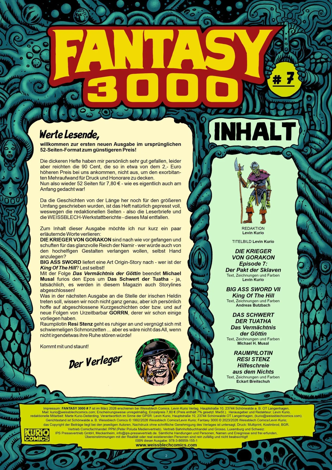 Bild: 9783869591551 | Fantasy 3000 Band 7 | Gefangen in den Sklavenställen | Kurio (u. a.)
