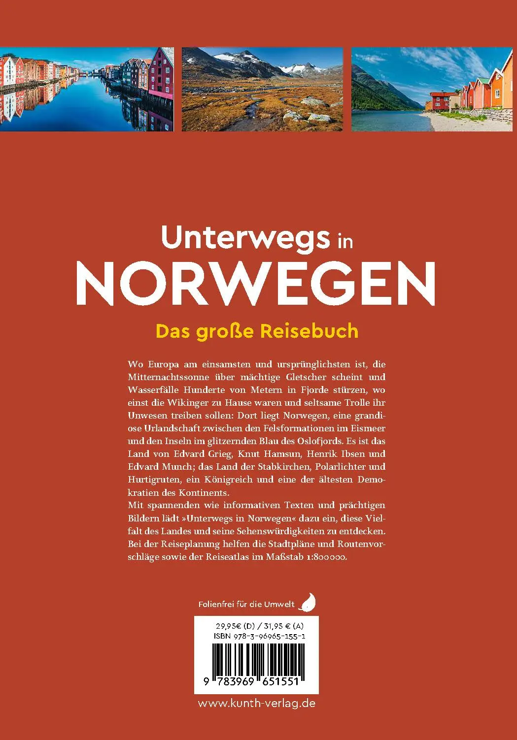 Rückseite: 9783969651551 | KUNTH Unterwegs in Norwegen | Das große Reisebuch | Guntermann (u. a.)