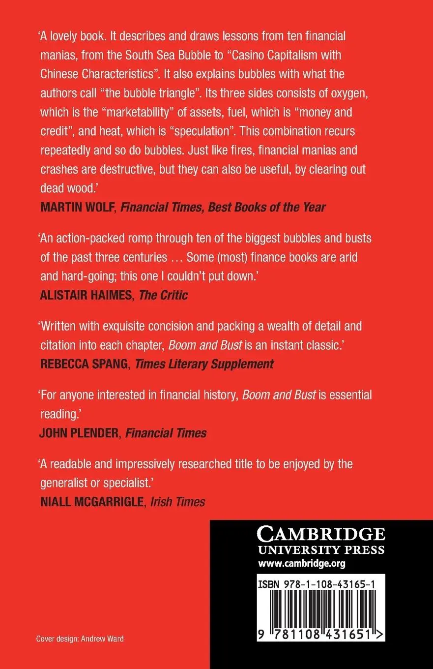 Rückseite: 9781108431651 | Boom and Bust | A Global History of Financial Bubbles | Taschenbuch