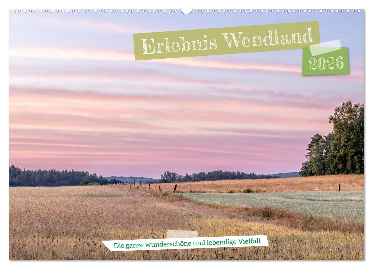 Cover: 9783457571651 | Erlebnis Wendland (Wandkalender 2026 DIN A2 quer), CALVENDO...
