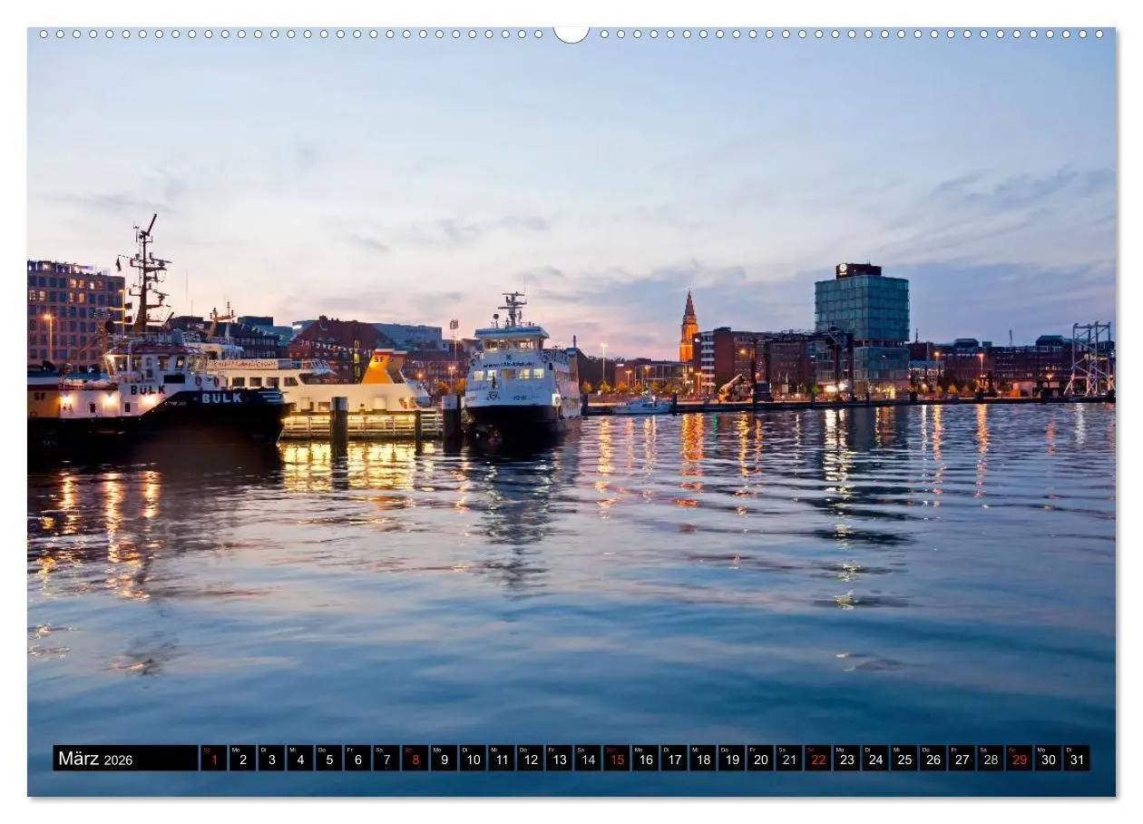 Bild: 9783516041651 | Landeshauptstadt Kiel (Wandkalender 2026 DIN A2 quer), CALVENDO...