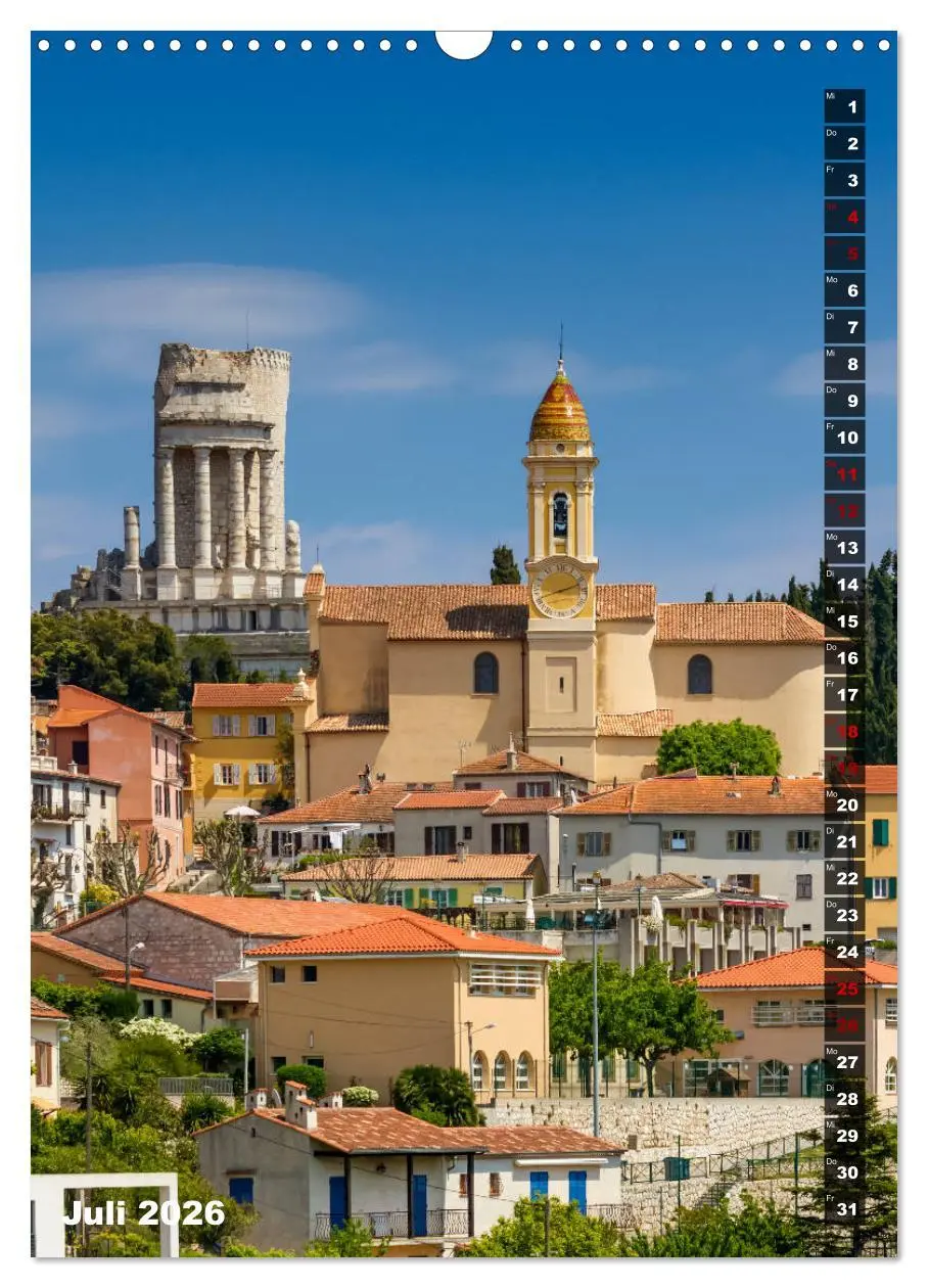Bild: 9783516421651 | CÔTE D'AZUR Idyllische Orte (Wandkalender 2026 DIN A3 hoch),...