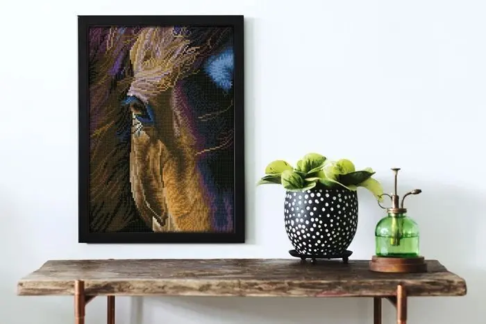 Bild: 4895225921751 | DIAMOND DOTZ - Diamond Painting Pferd braun | Kit (Bastelset) | 2025