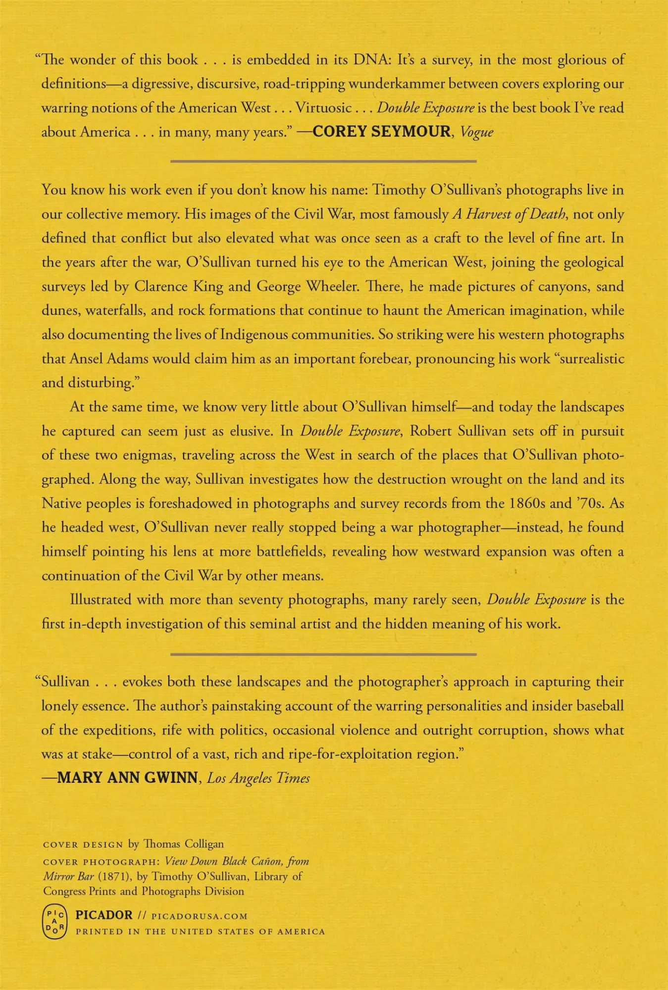 Rückseite: 9781250371751 | Double Exposure | Robert Sullivan | Taschenbuch | Englisch | 2025