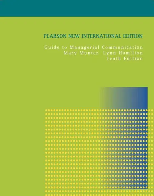 Cover: 9781292021751 | Guide to Managerial Communication | Mary Munter (u. a.) | Taschenbuch