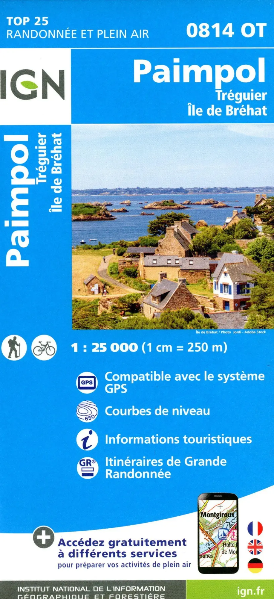 Cover: 9782758551751 | Paimpol Treguier -Ile de Brehat 1:25 000 | (Land-)Karte | Französisch
