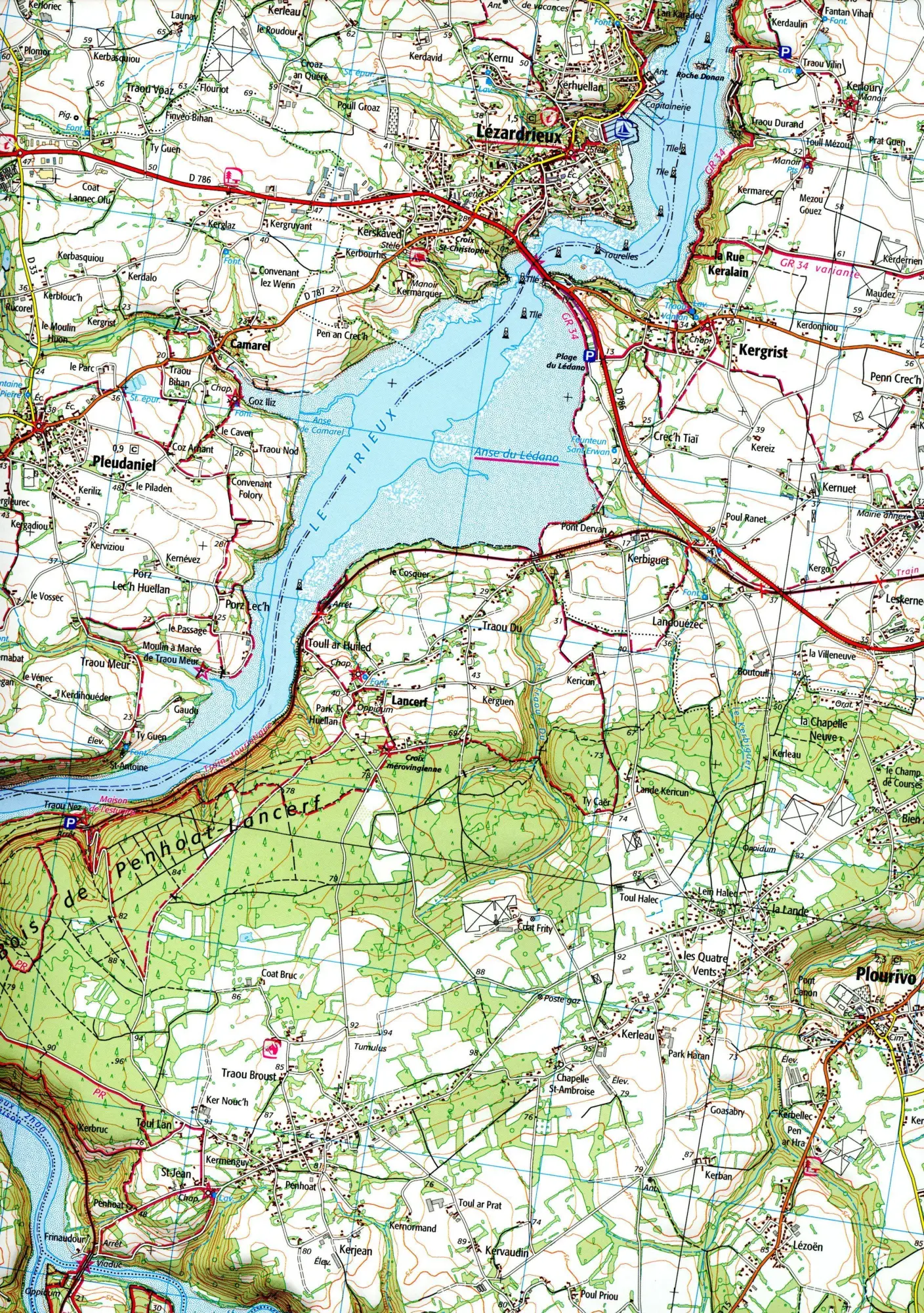 Bild: 9782758551751 | Paimpol Treguier -Ile de Brehat 1:25 000 | (Land-)Karte | Französisch