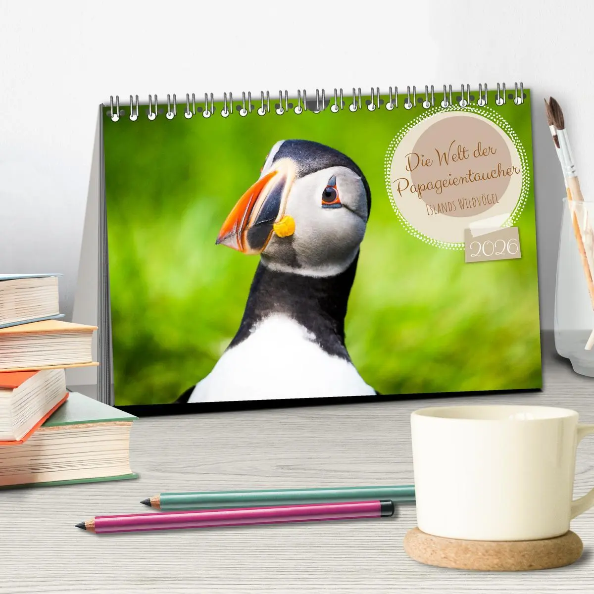 Bild: 9783457561751 | Die Welt der Papageientaucher - Islands Wildvögel (Tischkalender...
