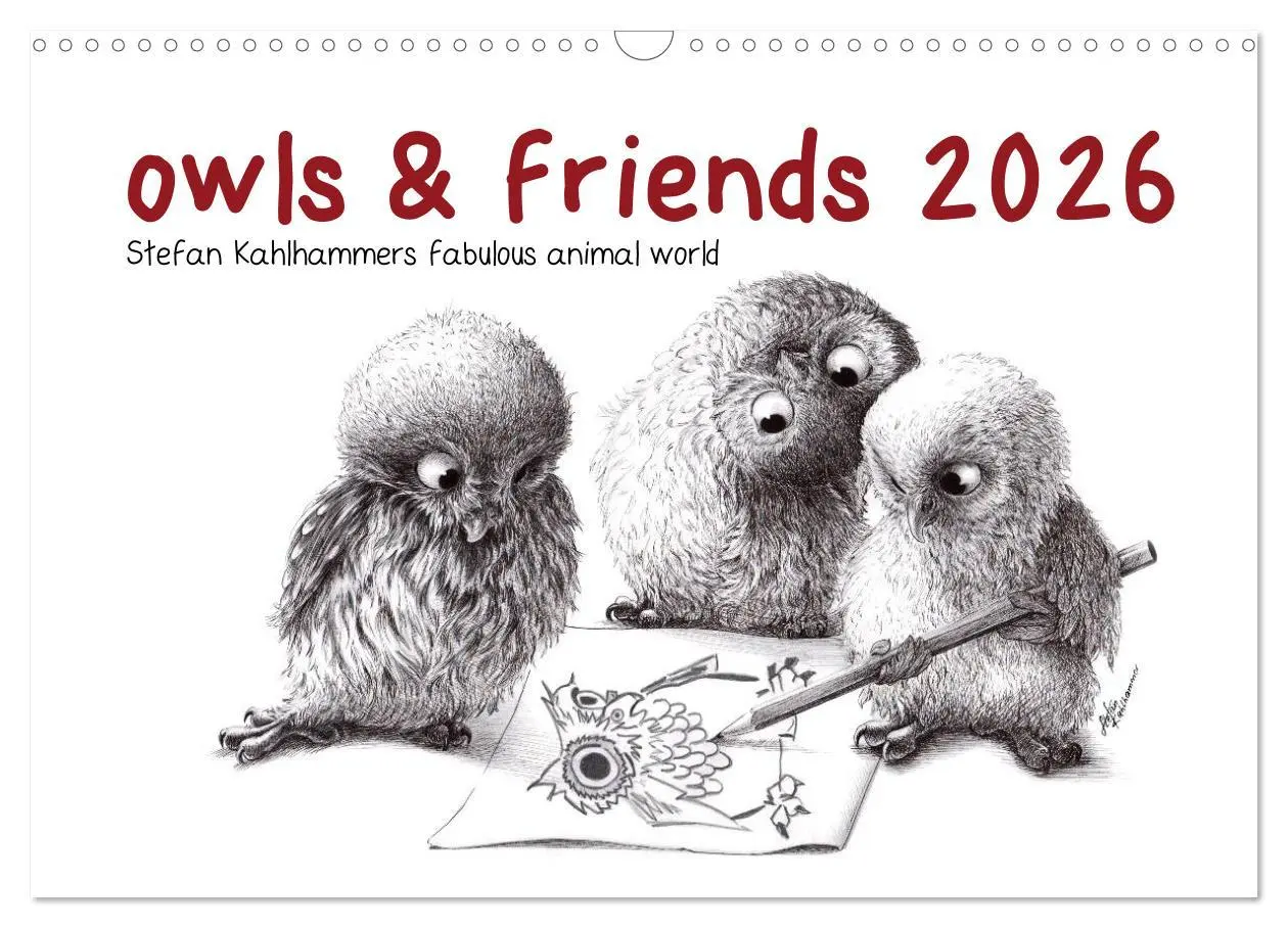 Cover: 9783516581751 | owls &amp; friends 2026 (Wall Calendar 2026 DIN A3 landscape), CALVENDO...