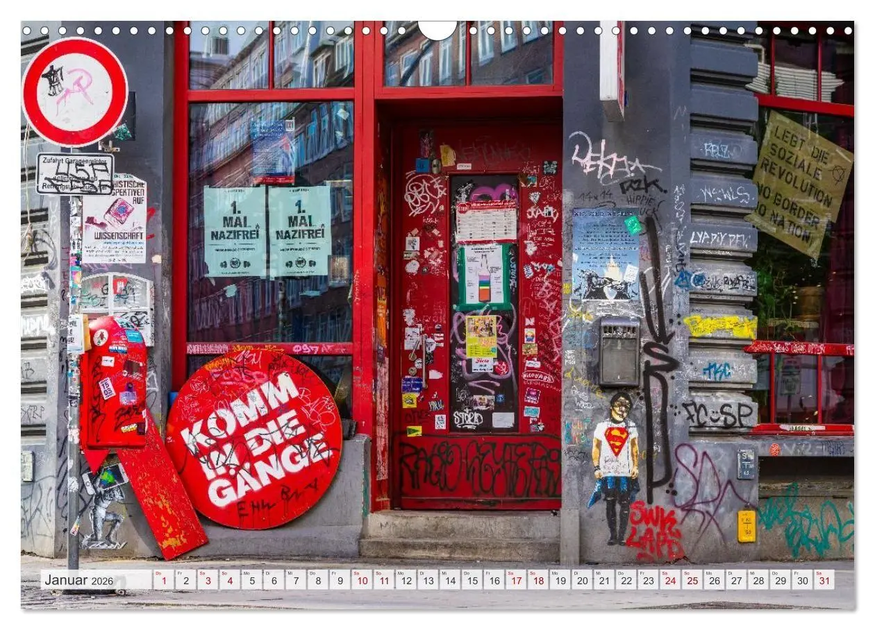 Bild: 9783516721751 | Buntes Hamburg (Wandkalender 2026 DIN A3 quer), CALVENDO...