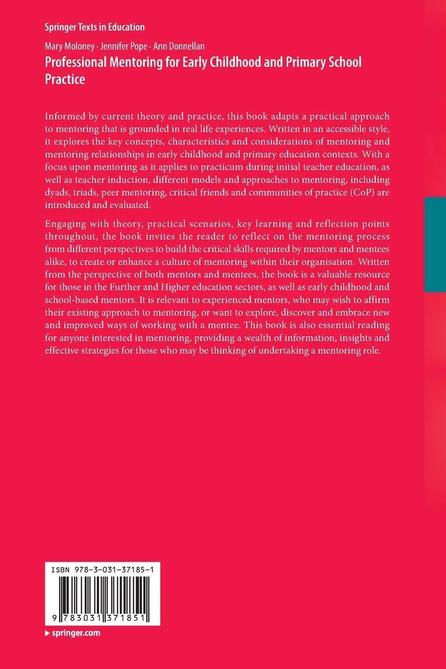 Rückseite: 9783031371851 | Professional Mentoring for Early Childhood and Primary School Practice