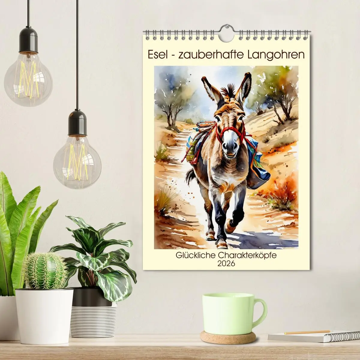 Bild: 9783516261851 | Esel - zauberhafte Langohren (Wandkalender 2026 DIN A4 hoch),...