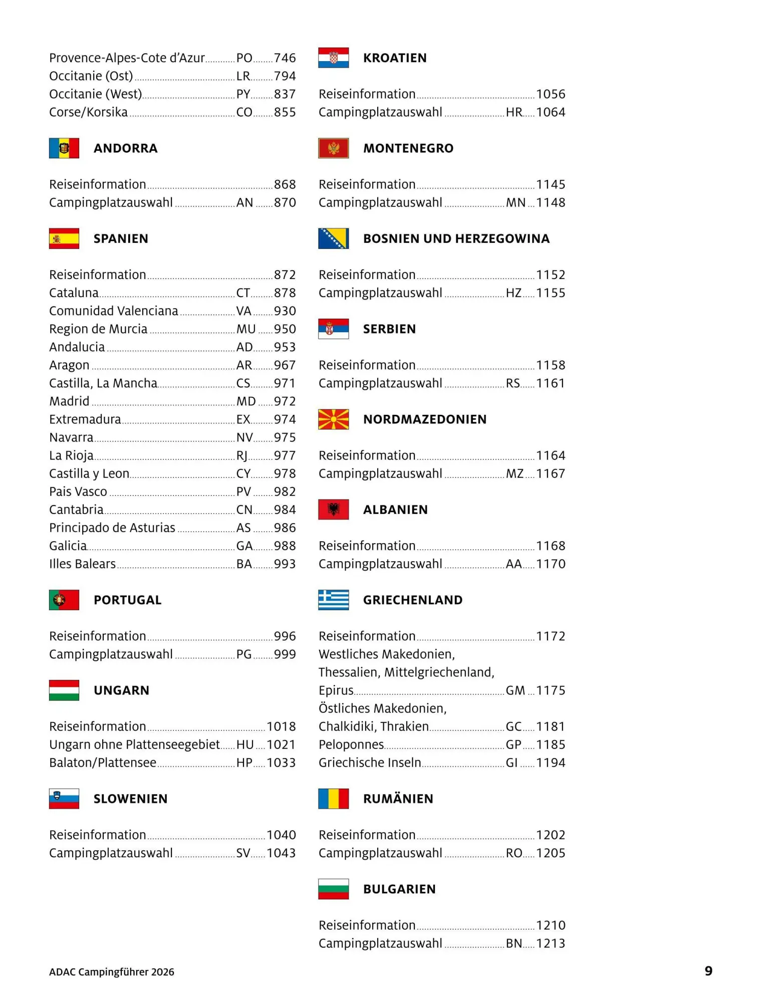 Bild: 9783986451851 | ADAC Campingführer Südeuropa 2026 | Taschenbuch | 1232 S. | Deutsch