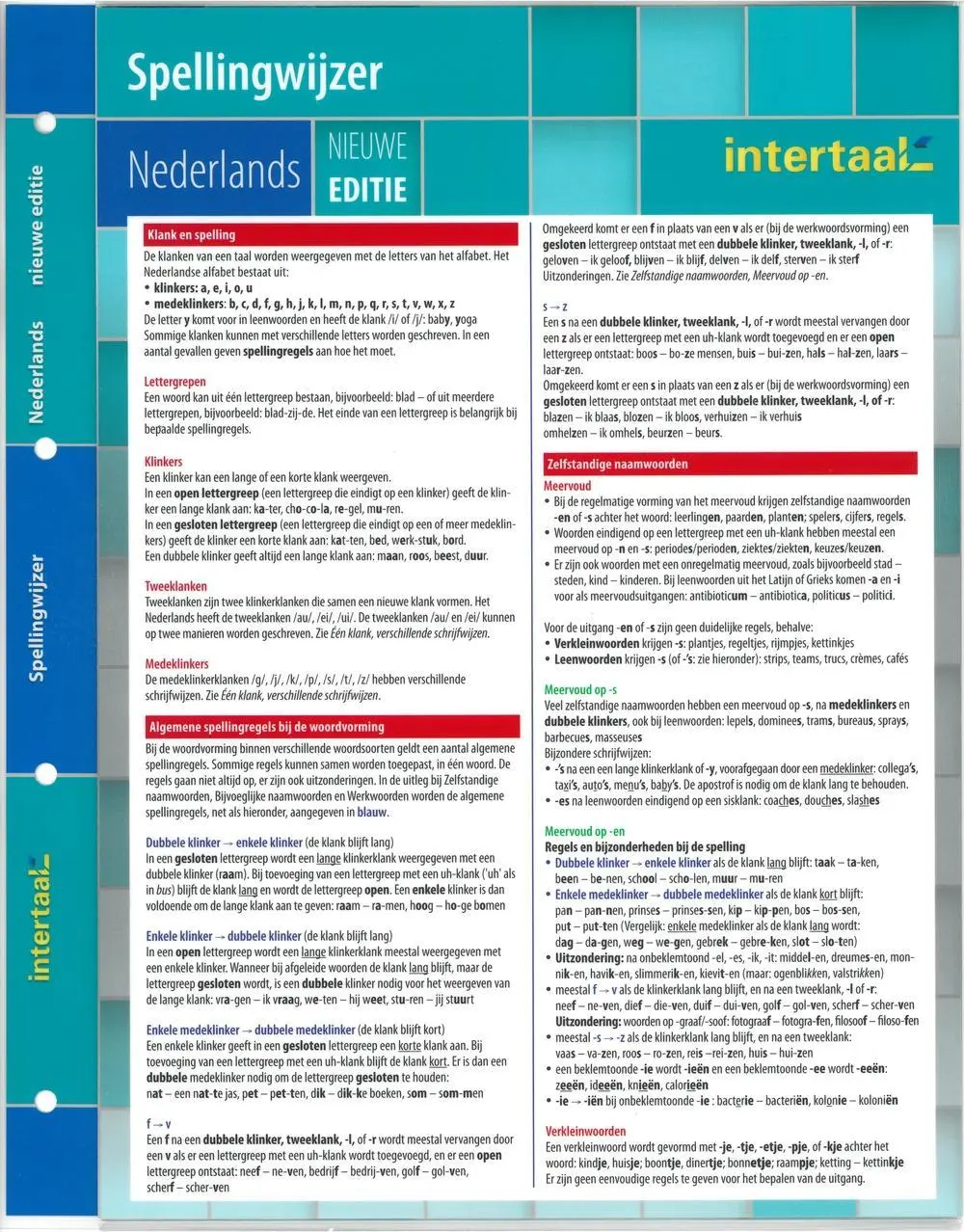Cover: 9783125271951 | Spellingwijzer Nederlands | A1-B1, Klappkarte, laminiert | Buch | 6 S.