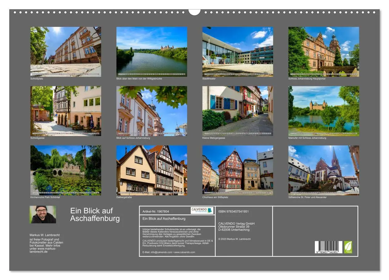 Bild: 9783457541951 | Ein Blick auf Aschaffenburg (Wandkalender 2026 DIN A2 quer),...