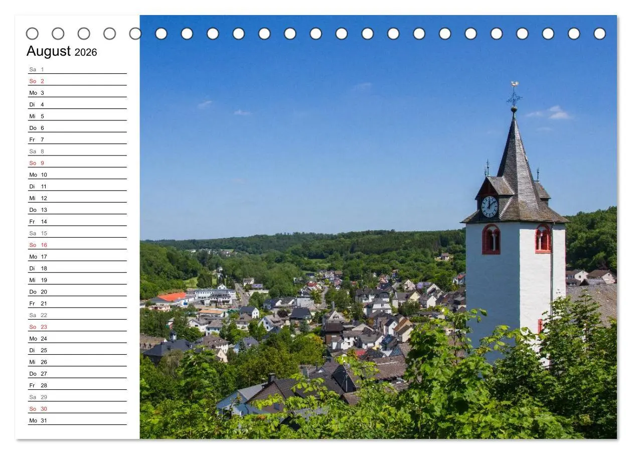 Bild: 9783516011951 | Der Westerwald (Tischkalender 2026 DIN A5 quer), CALVENDO...