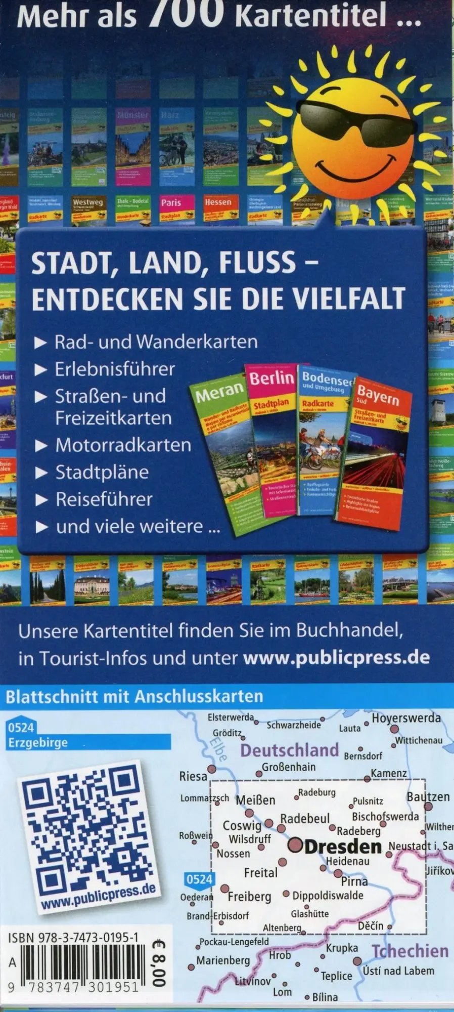 Bild: 9783747301951 | Radwanderkarte Dresden - Elbland, Osterzgebirge, Sächsische Schweiz...