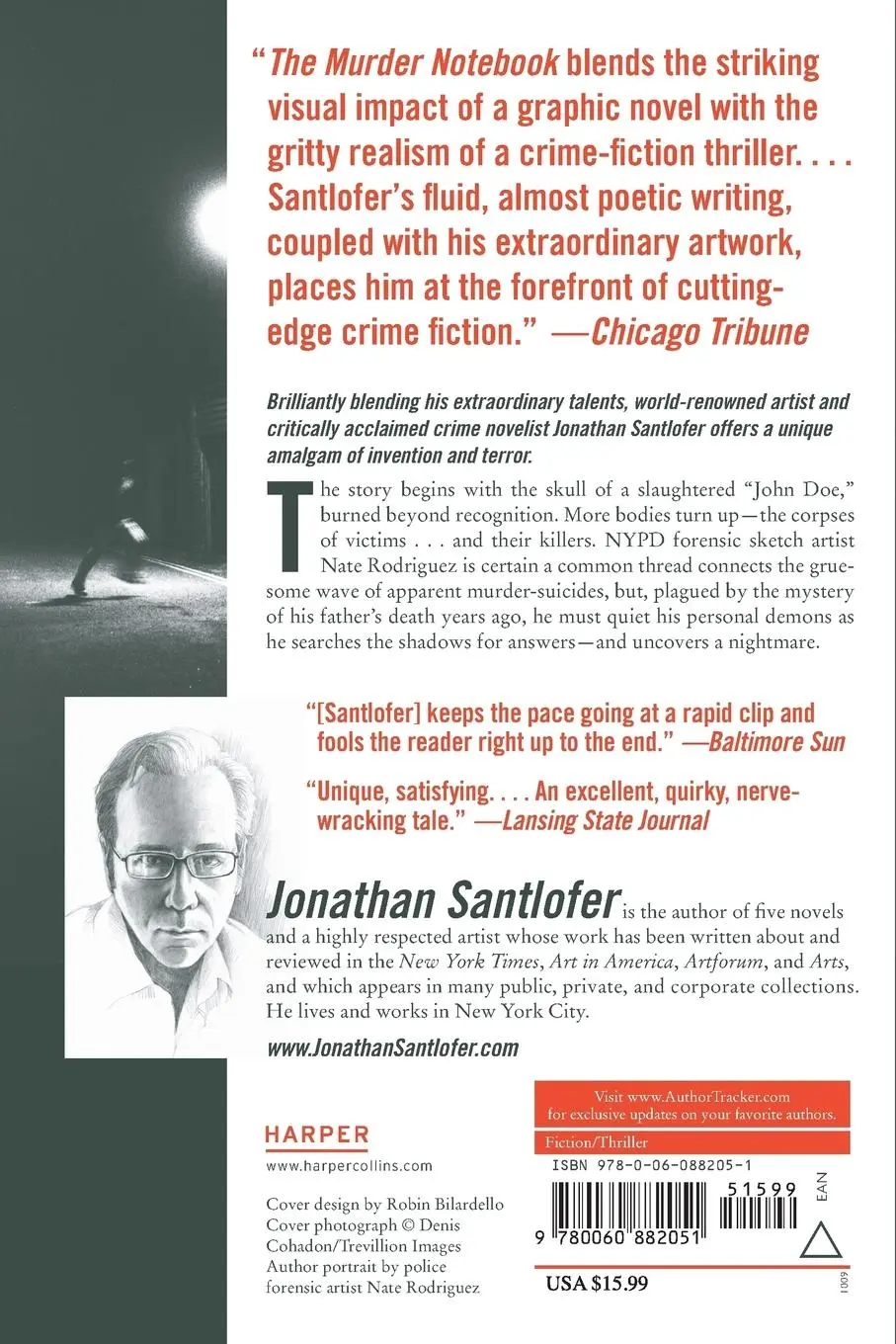 Rückseite: 9780060882051 | The Murder Notebook | Jonathan Santlofer | Taschenbuch | Englisch