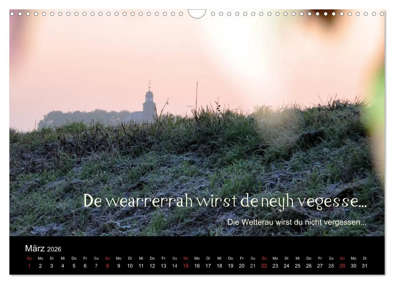 Bild: 9783457982051 | Die Wetterau mit Mundart-Statements (Wandkalender 2026 DIN A3...