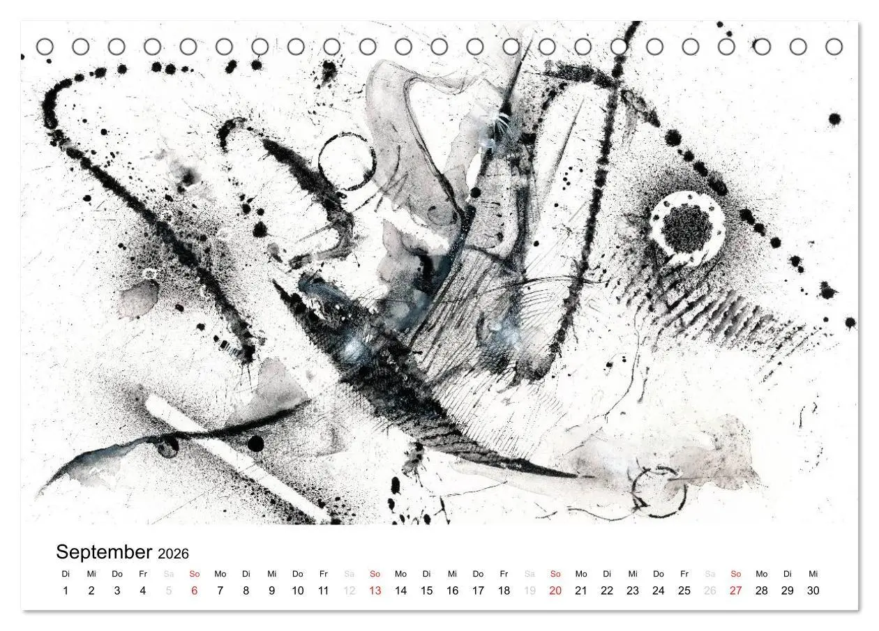 Bild: 9783516072051 | Abstrakte Aquarelle (Tischkalender 2026 DIN A5 quer), CALVENDO...