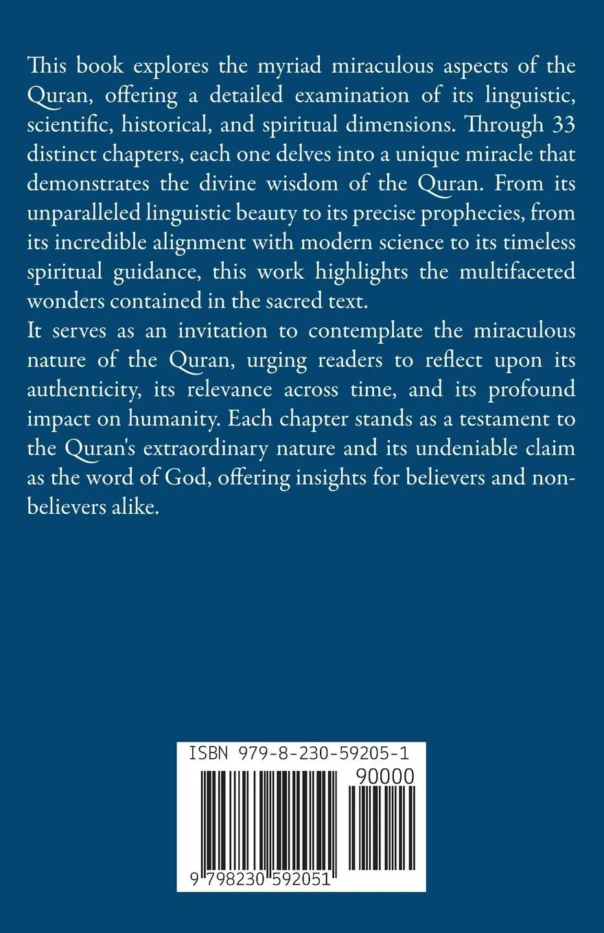 Rückseite: 9798230592051 | The Miracles of the Quran | Maa | Taschenbuch | Englisch | 2025 | MAA