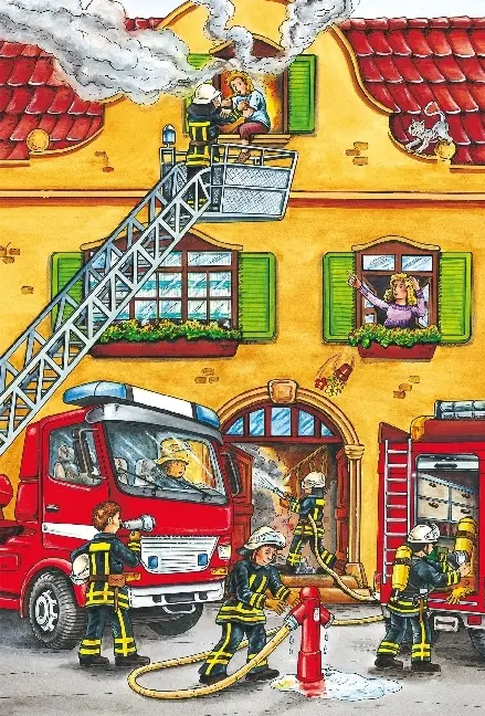 Bild: 4001504562151 | Feuerwehr und Polizei (Kinderpuzzle) | Schmidt Spiele | Spiel | 56215