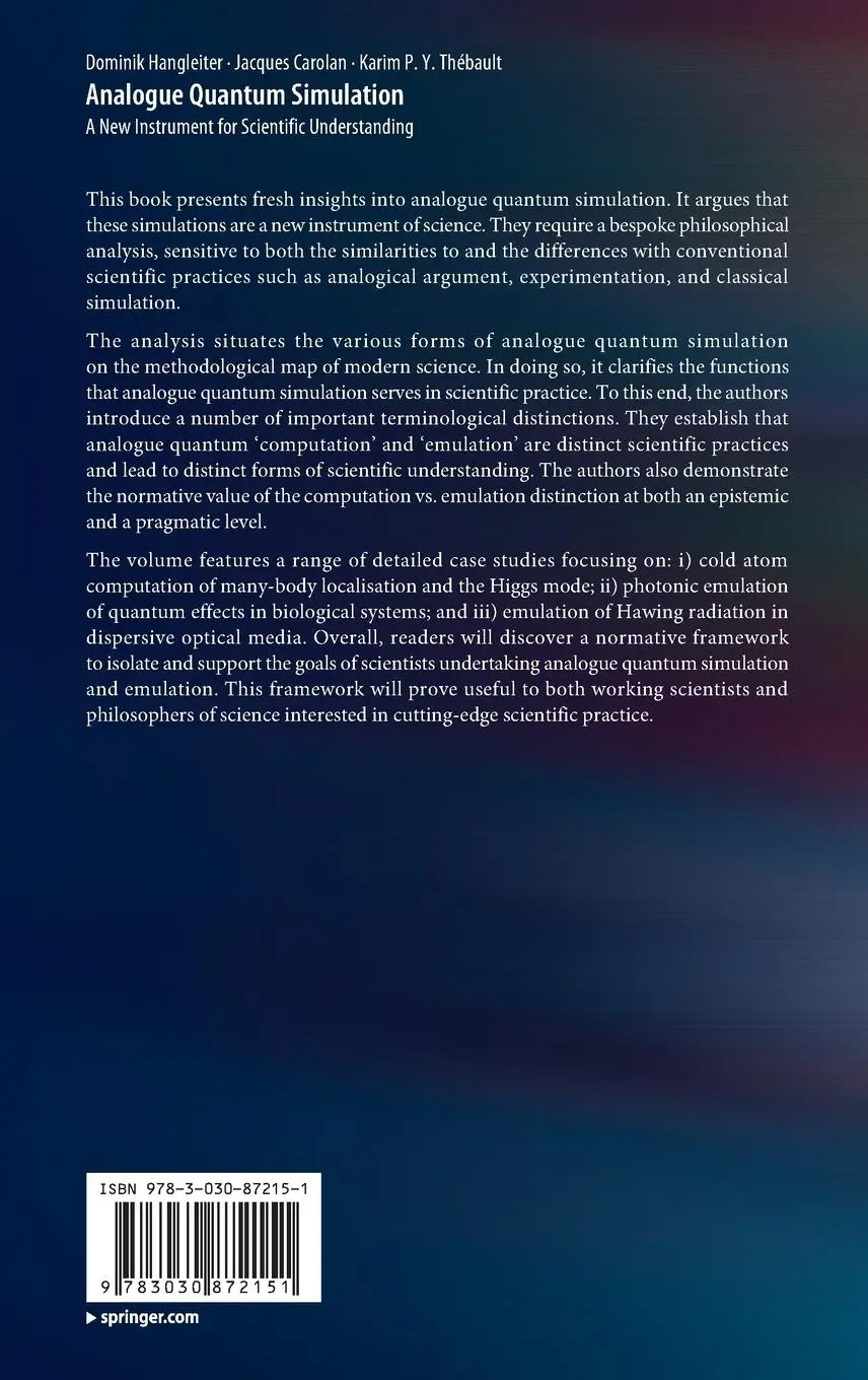 Rückseite: 9783030872151 | Analogue Quantum Simulation | Dominik Hangleiter (u. a.) | Buch | xi