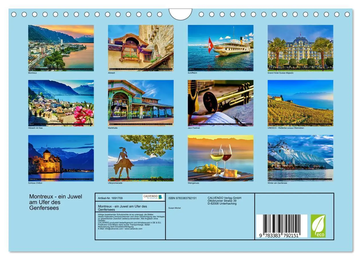 Bild: 9783383792151 | Montreux - ein Juwel am Ufer des Genfersees (Wandkalender 2025 DIN...