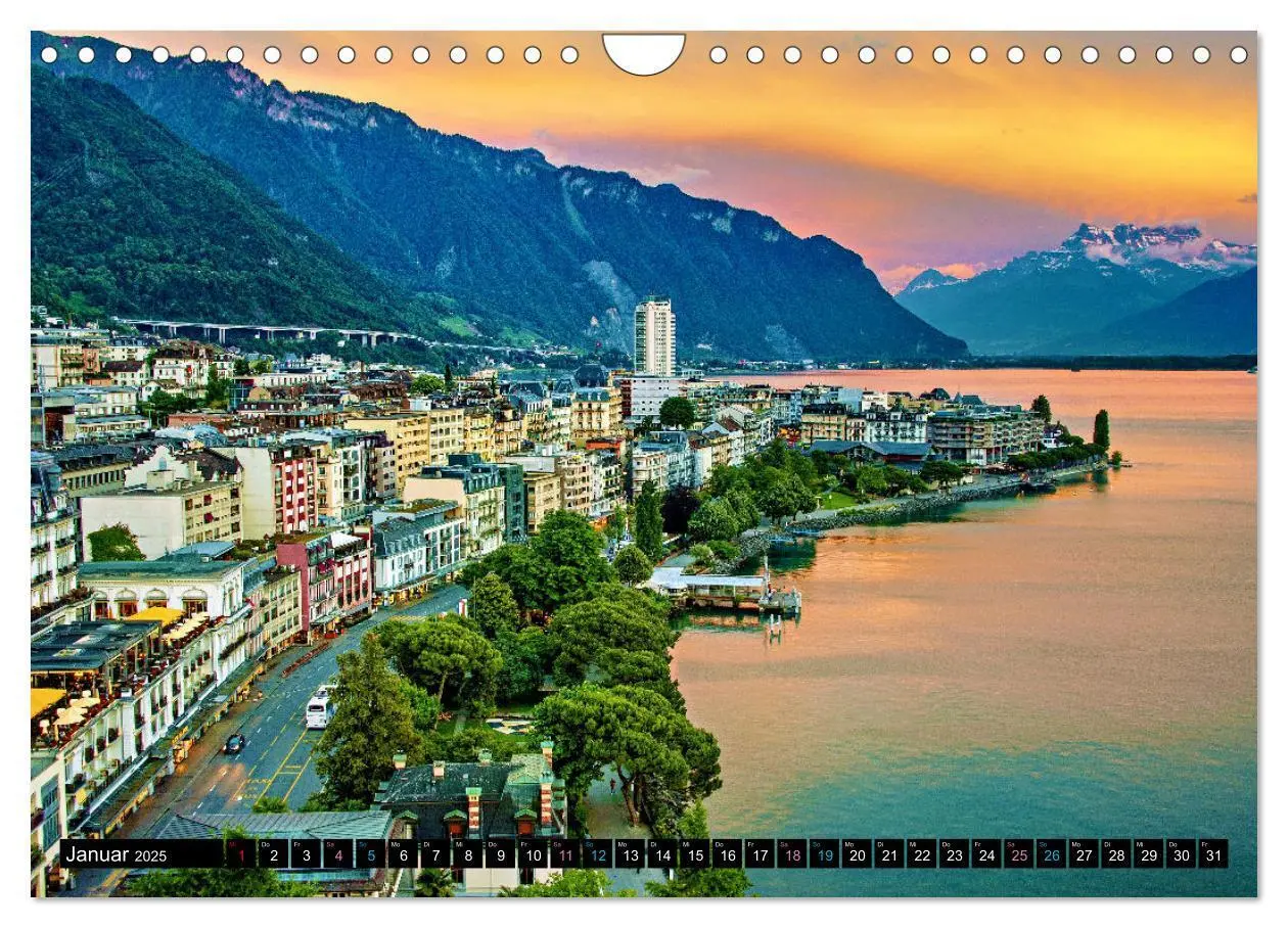 Bild: 9783383792151 | Montreux - ein Juwel am Ufer des Genfersees (Wandkalender 2025 DIN...