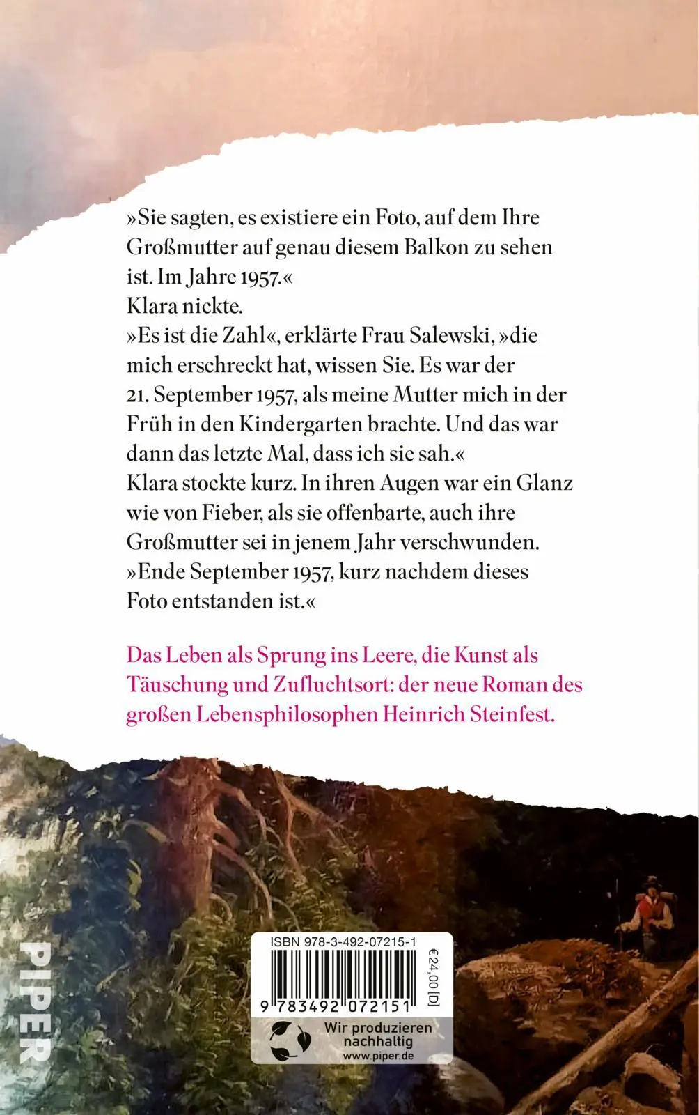 Rückseite: 9783492072151 | Sprung ins Leere | Heinrich Steinfest | Buch | 496 S. | Deutsch | 2024