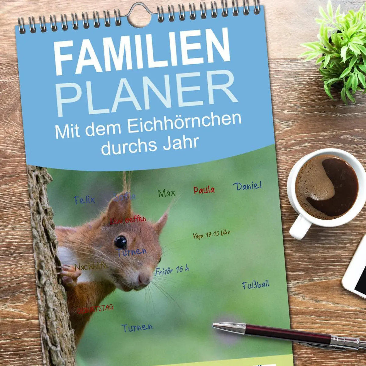 Bild: 9783516512151 | Familienplaner 2026 - Mit dem Eichhörnchen durchs Jahr mit 5...