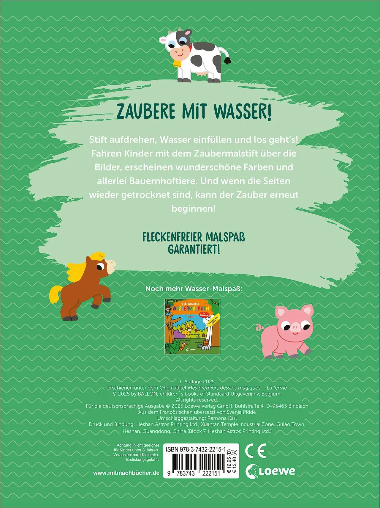 Bild: 9783743222151 | Das magische Wassermalbuch - Bauernhof | Svenja Pidde | Buch | 14 S.