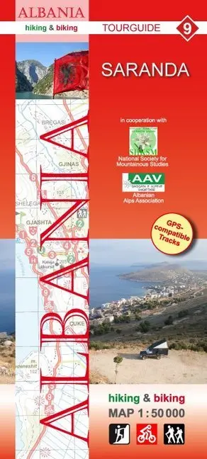 Cover: 9783943752151 | Albania hiking &amp; biking 1:50000 | Karte 9: Saranda | Gmbh | gefalzt