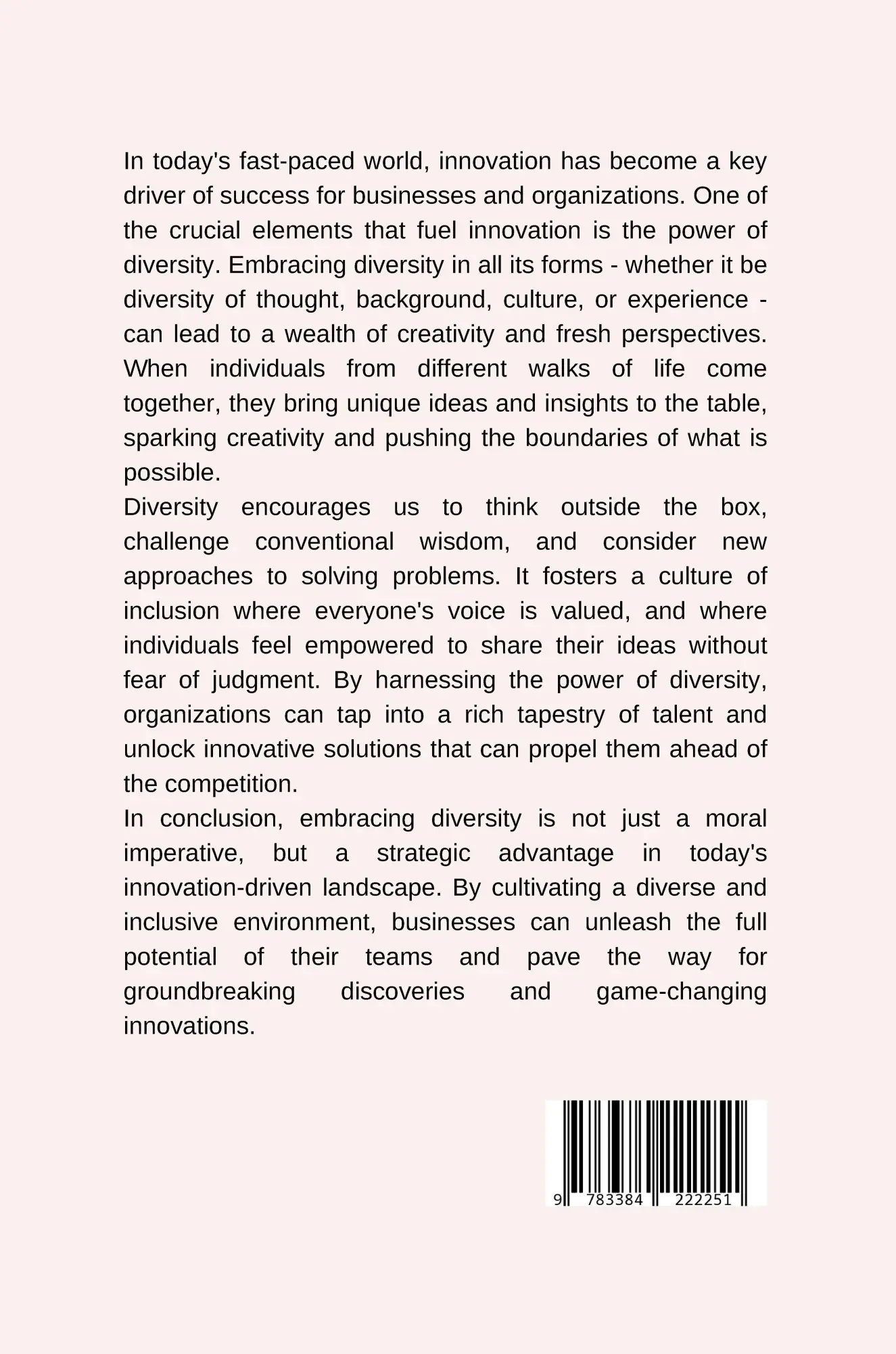 Rückseite: 9783384222251 | Unlocking Talent: Diverse Teams Win | Vani | Taschenbuch | Englisch