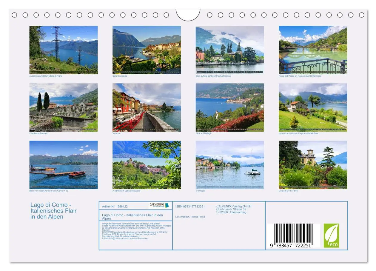 Bild: 9783457722251 | Lago di Como - Italienisches Flair in den Alpen (Wandkalender 2026...