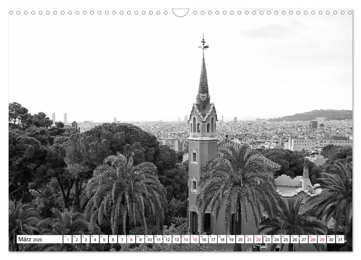 Bild: 9783516122251 | Barcelona Schwarz / Weiß Impressionen (Wandkalender 2026 DIN A3...