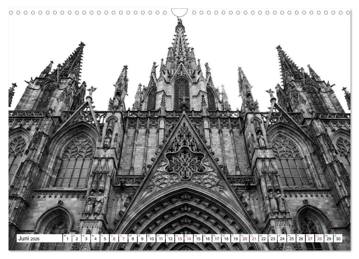 Bild: 9783516122251 | Barcelona Schwarz / Weiß Impressionen (Wandkalender 2026 DIN A3...
