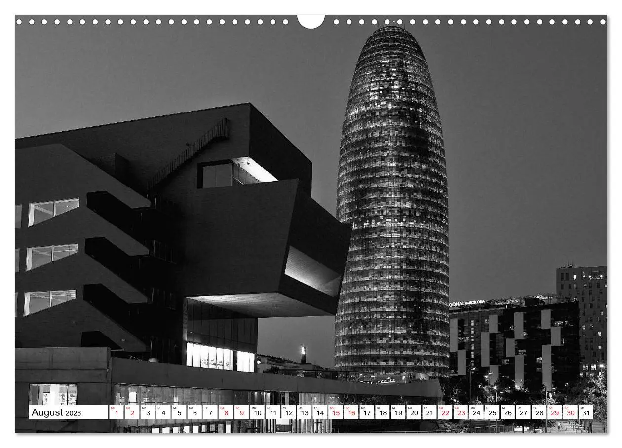Bild: 9783516122251 | Barcelona Schwarz / Weiß Impressionen (Wandkalender 2026 DIN A3...