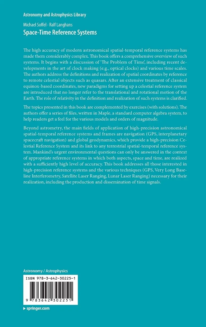 Rückseite: 9783642302251 | Space-Time Reference Systems | Ralf Langhans (u. a.) | Buch | xiv